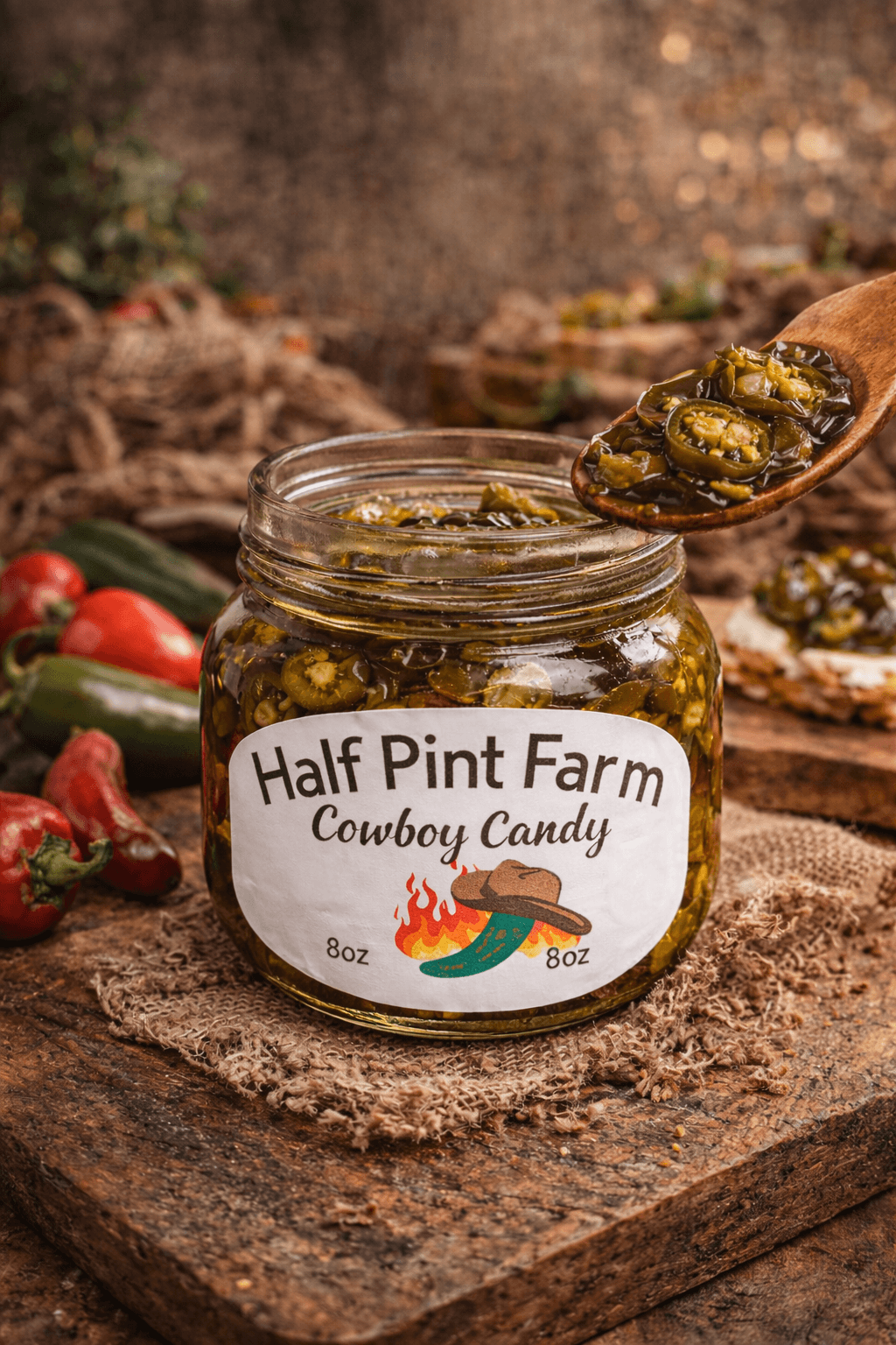 Cowboy Candy - Candied jalapeños from Half Pint Farm